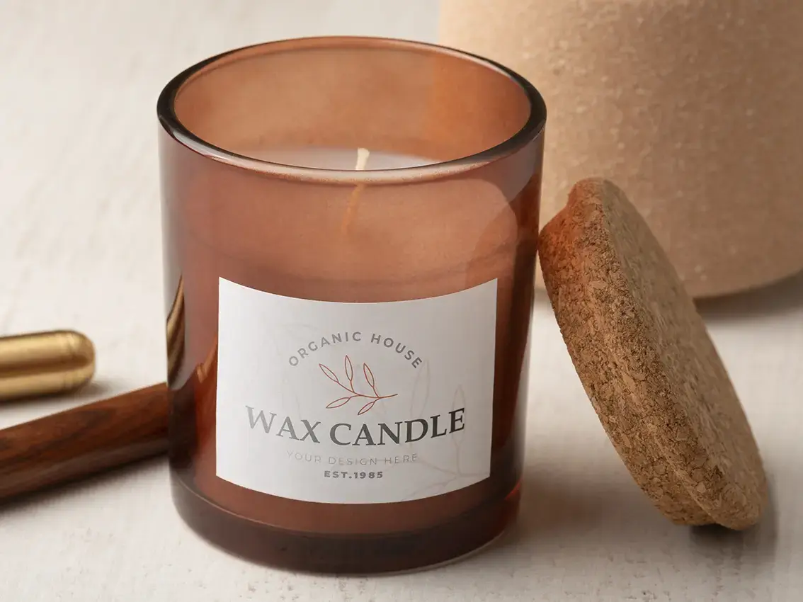 drukowane etykiety na swiece zapachowe