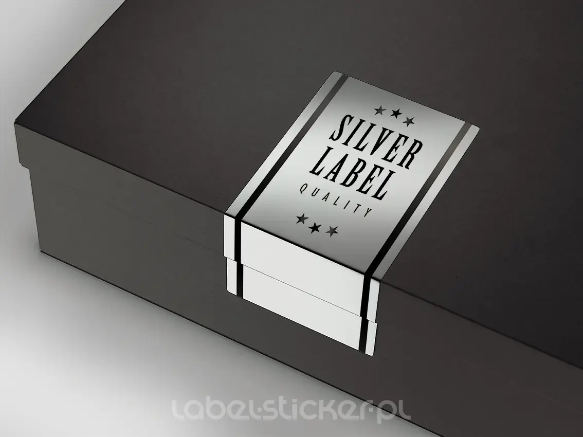 naklejki srebrne metalizowane chrom