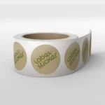 drukarnia etykiety eko kraftowe drukowane na brązowym papierze druk etykiet na rolce kalkulator wycena wyceny online