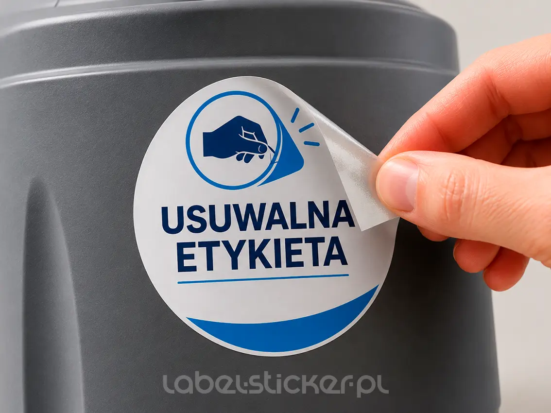 Etykiety odlepne z klejem usuwalnym