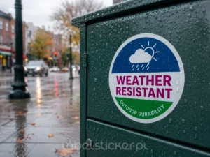 naklejki odporne na warunki zewnętrzne