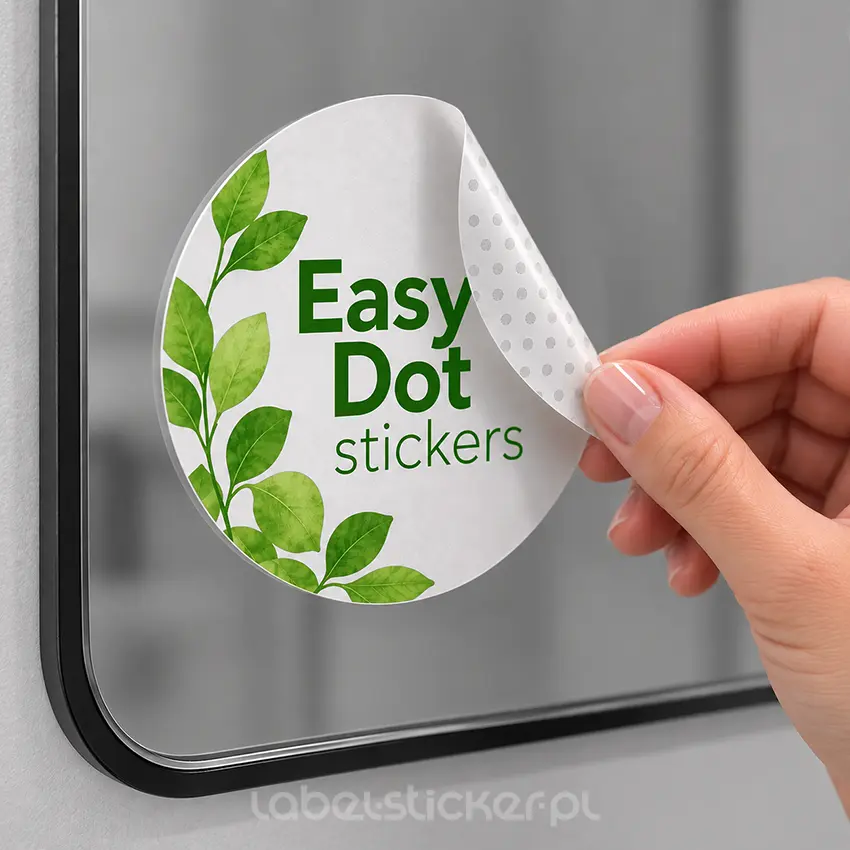 naklejki na folii Easy Dot drukowane naklejki na folii Easy Dot